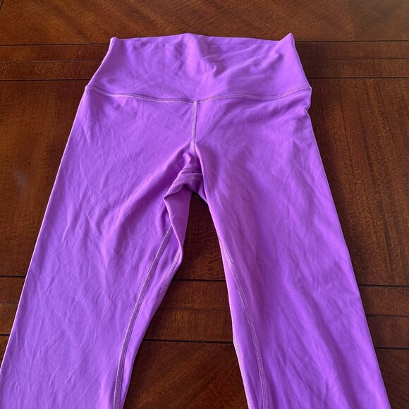 Lululemon Purple Leggings & Tank Set Size 8 Top 8 Pants 8 Workout Yoga - Picture 6 of 7